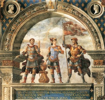 ドメニコ・ギルランダイオ Painting - サラ デル ジッリの装飾 ルネッサンス フィレンツェ ドメニコ ギルランダイオ